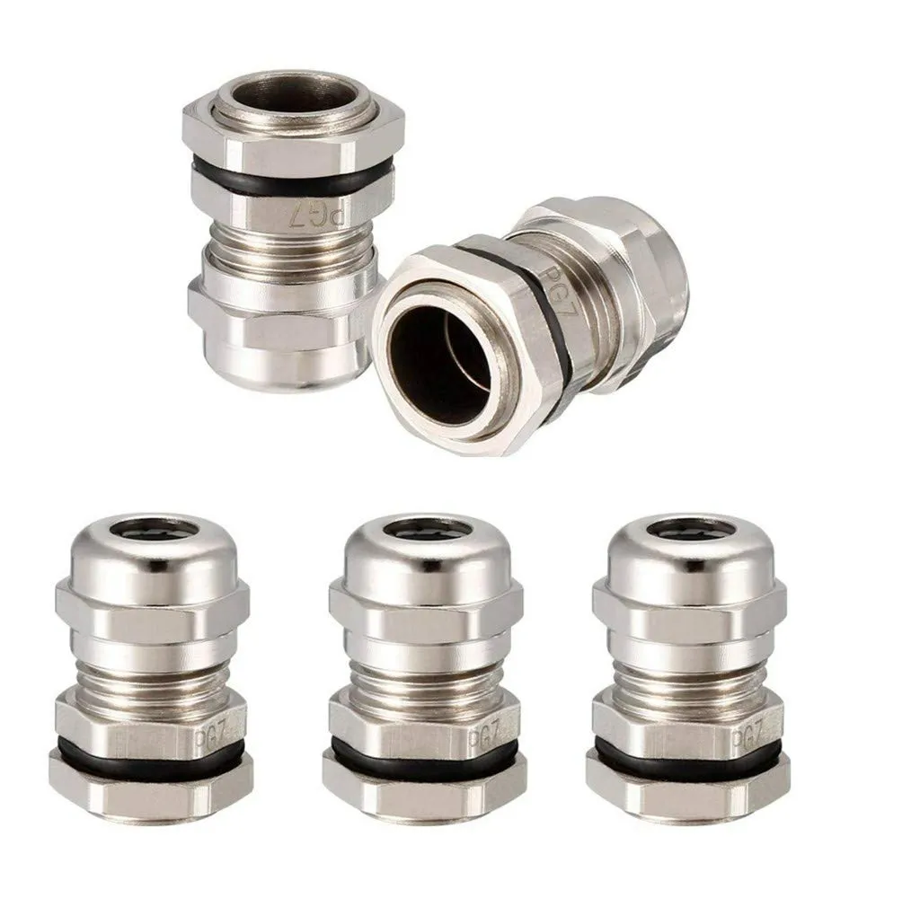 Cable glands and accessories with IP68-rated sealing for armored and unarmored cables, featured in LNL Qatar and Saudi Arabia industrial and marine installations