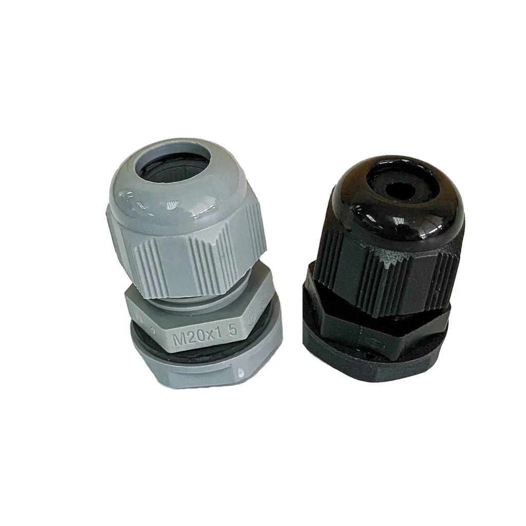 Cable glands and accessories with IP68-rated sealing for armored and unarmored cables, featured in LNL Qatar and Saudi Arabia industrial and marine installations