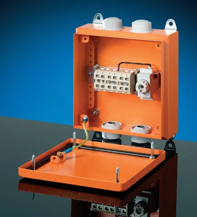 Fire-rated junction box with IP54–IP69 protection for emergency and fire suppression systems, featured in LNL Qatar and Saudi Arabia infrastructure projects