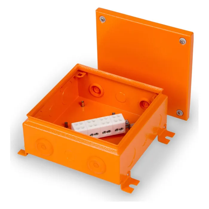 Fire-rated junction box with IP54–IP69 protection for emergency and fire suppression systems, featured in LNL Qatar and Saudi Arabia infrastructure projects