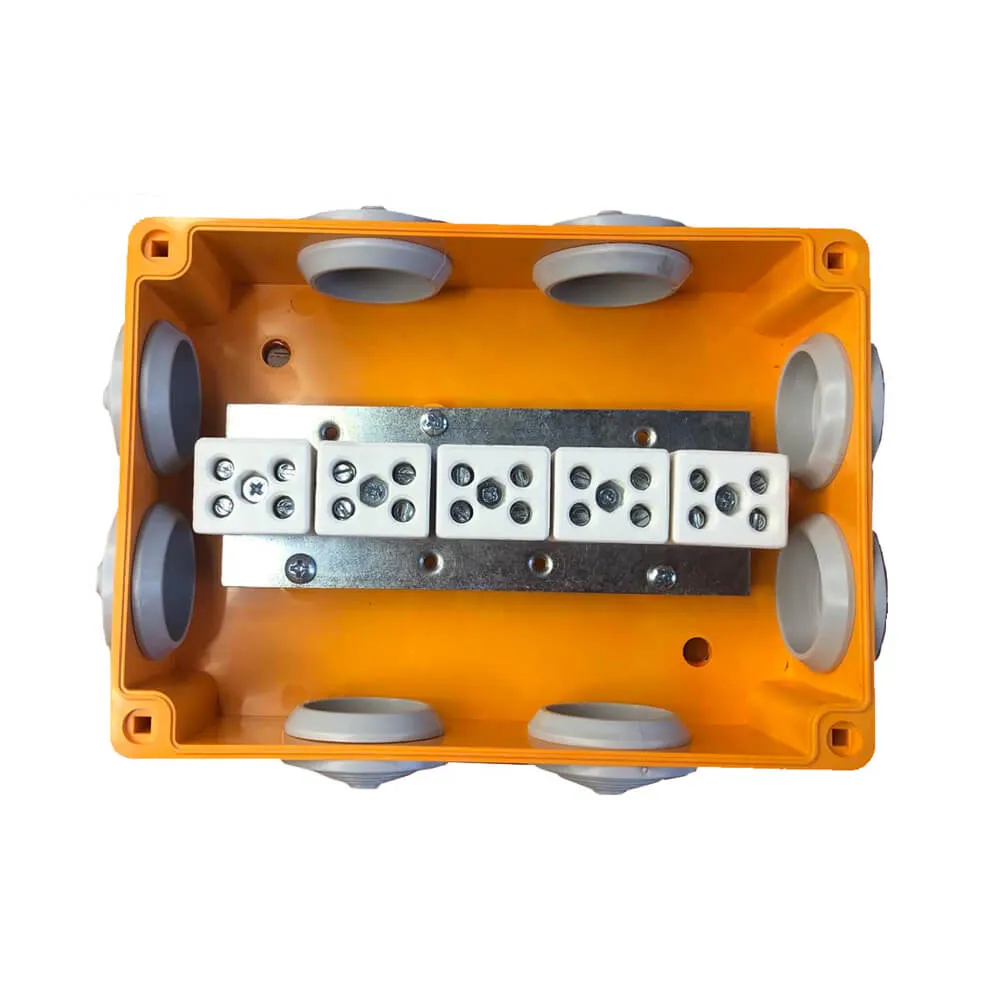 Fire-rated junction box with IP54–IP69 protection for emergency and fire suppression systems, featured in LNL Qatar and Saudi Arabia infrastructure projects