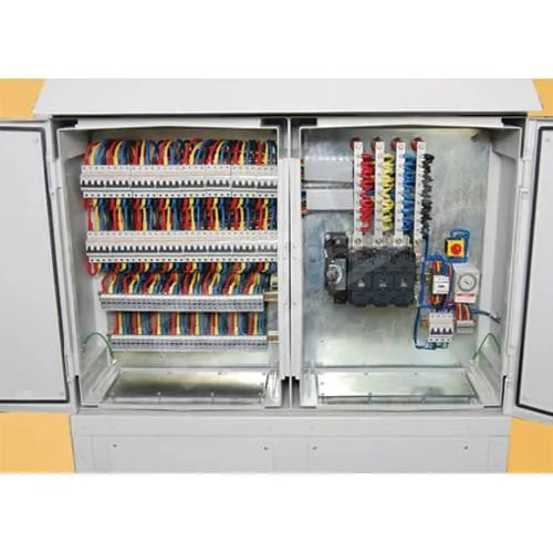Lighting control distribution board with modular layout for automated and manual systems, featured in LNL Qatar and Saudi Arabia infrastructure projects