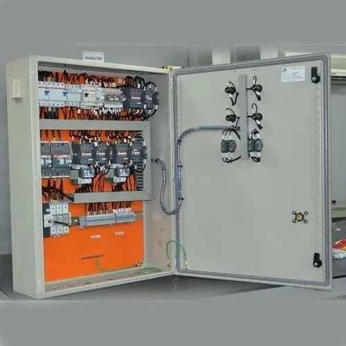 Lighting control distribution board with modular layout for automated and manual systems, featured in LNL Qatar and Saudi Arabia infrastructure projects